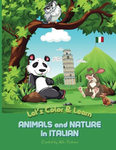 Fortuna - Animals and Nature in Italian Coloring Book - New paperback