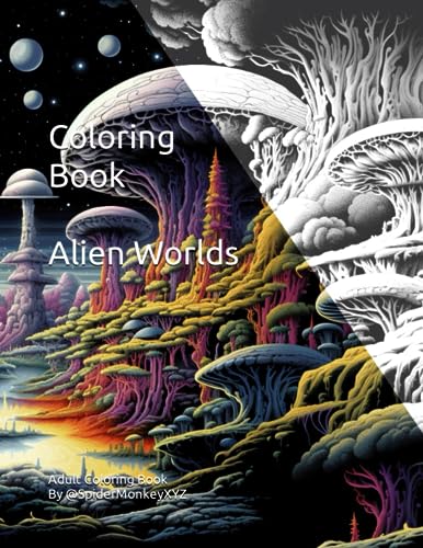 XYZ - Coloring Book - Alien Worlds - New paperback or softback
