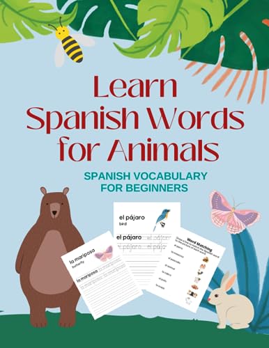 Press - Learn Spanish Words for Animals Spanish Vocabulary for Beginn