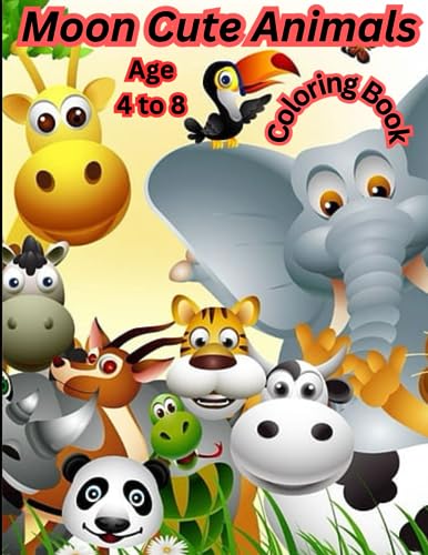 Salman - Cute Animal Coloring Book Age 4 to 8. Cute Animals 40 Beauti