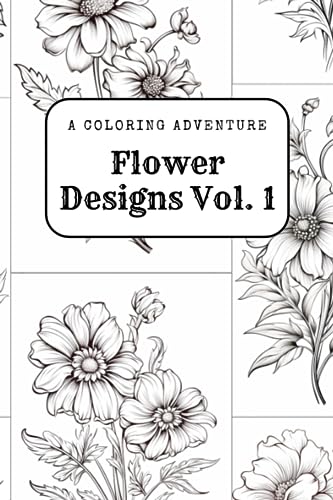 Studios - Flower Designs Vol. 1 A Coloring Adventure - New paperback