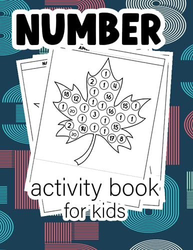 ous - Number activty book for kids Leaf number activity book - New pa