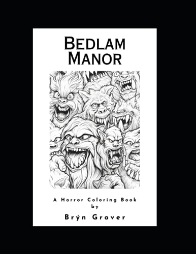 Grover - Bedlam Manor A Horror Coloring Book - New paperback or softb