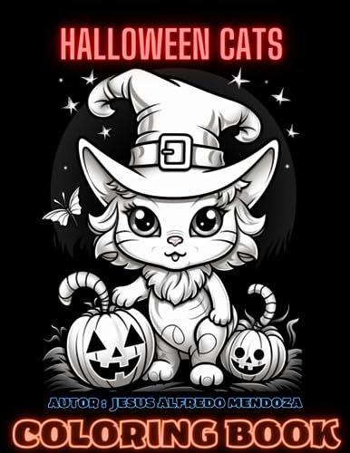 Mendoza Hern?ndez - HALLOWEEN CATS COLORING BOOK - New paperback or s