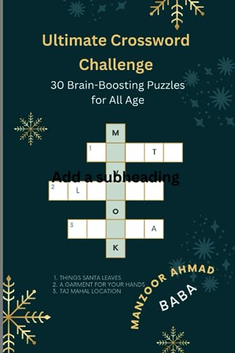 Baba - Ultimate Crossword Challenge 30 Brain-Boosting Puzzles for All