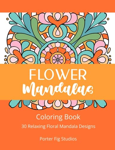 Fig - Flower Mandalas 30 Relaxing Floral Mandala Designs - New paperb