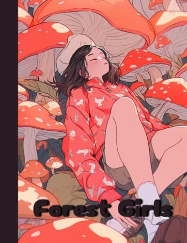 Scotland - Forest Girls Anime Fantasy relaxation coloring book - New