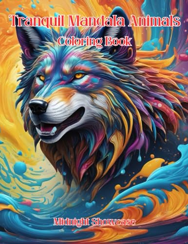 Showcas - Tranquil Mandala Animals Coloring Book - New paperback or so