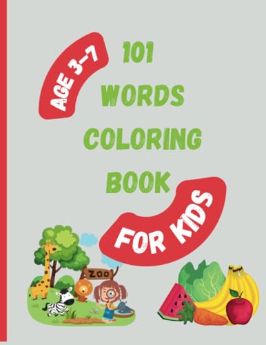 Cultura - 101 Words Coloring Book (for kids) Coloring book for kids -