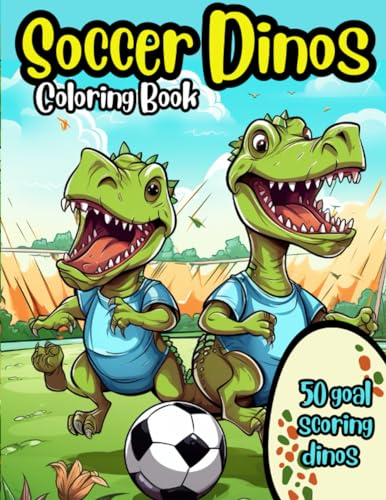 Meppelink - Soccer Dinos Coloring Book 50 goal scoring dinosaurs to c