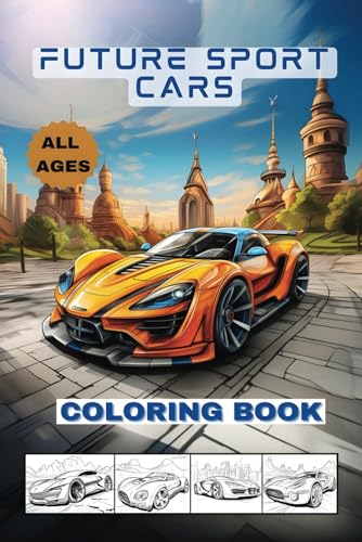 Wellbeing - Future Cars Coloring Book - New paperback or softback