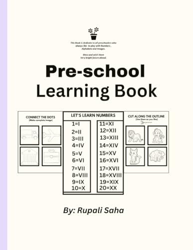 Saha - Preschool Learning Book Children Activity Book - New paperback