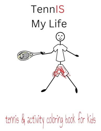 Boyer - Tennis Is My Life tennis & activity colorinook for kids - New