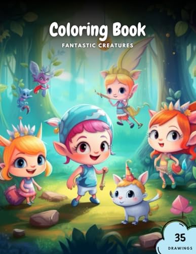 & Jay - Fantastic Creatures Coloring Book - New paperback or softback