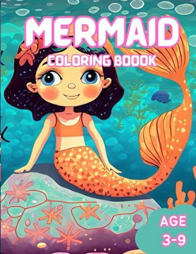 Degoro - Mermaid Coloring Book Ages 3 to 9 - New paperback or softbac