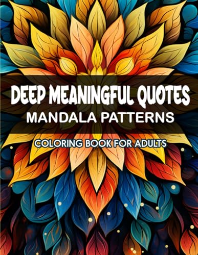 KatiePress - Deep Meaningful Quotes Coloring Book: Large Print 8.5x11