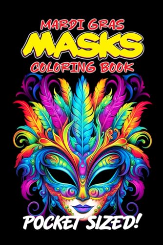 Muldoon - Masks of Mardi Gras Coloring Book Pocket Edition - New pape