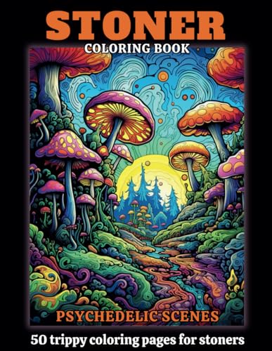 Hallz - Stoner Coloring Book 50 Coloring Pages Of Psychedelic And Tri