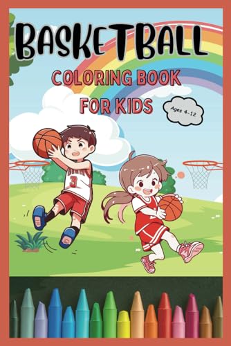 Gilbert - Basketball Coloring Book for Kids Ages 4-12 40 Easy and Fun