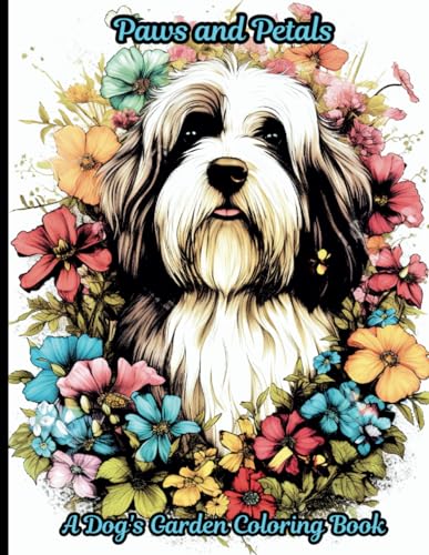 Modismos - Paws & Petals Coloring Book : A 50-page coloring book that