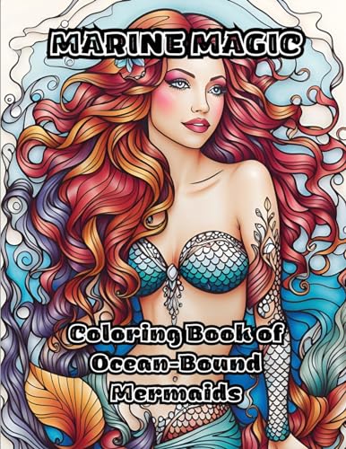 ColorZen - Marine Magic Coloring Book of Ocean-Bound Mermaids - New p