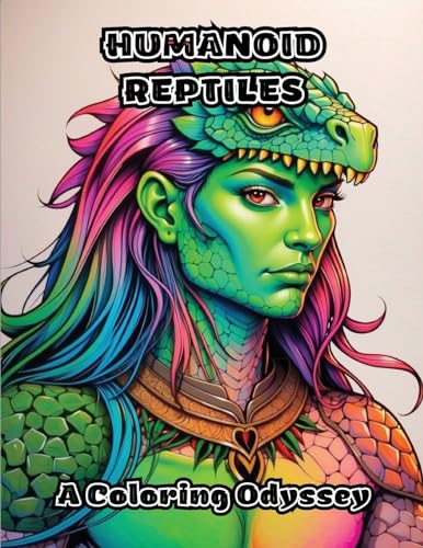 ColorZen - Humanoid Reptiles: A Coloring Odyssey - New paperback or so