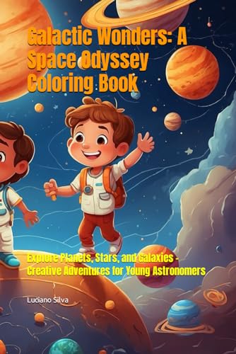 Silva - Galactic Wonders A Space Odyssey Coloring Book Explore Plane