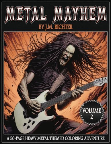 Richter - Metal Mayhem - Volume 2: A 50-Page Heavy Metal Themed Colori