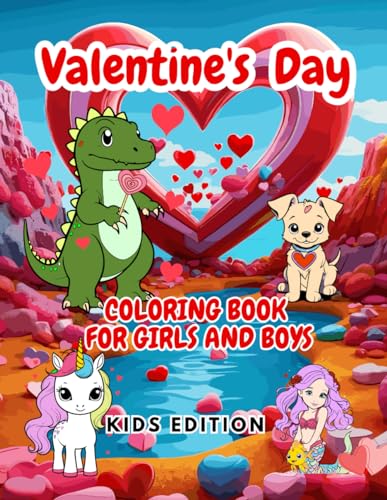 EDITORES - Valentine's Day Coloring Book for Girls and Boys 35 Cute V