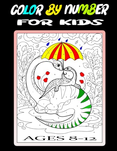 Coloring - Color By Number For Kids Ages 8-12: Large Print Activity Ea