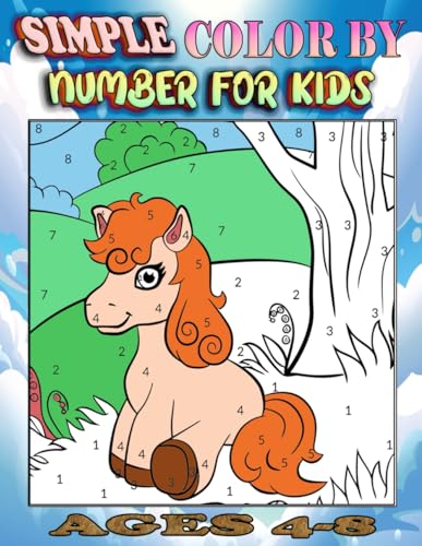 Brand FF - Simple Color By Number For Kids Ages 4-8: Activity Fun colo