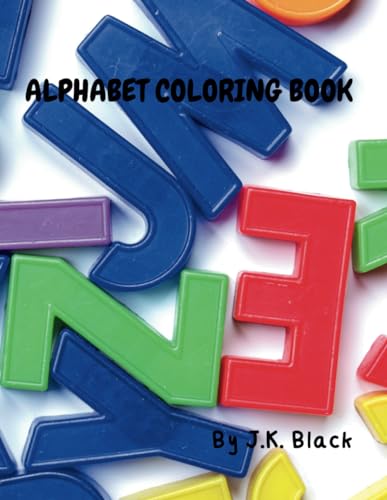 Black - ALPHABET COLORING BOOK - New paperback or softback