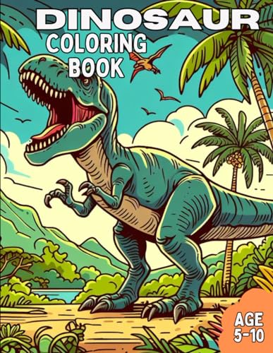 Smit - Awesome Dinosaur Coloring Book for Kids Age 5-10 - New paperbac