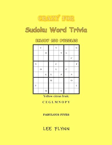 Flynn - Crazy For Sudoku Word Trivia: Fabulous Fives - New paperback o