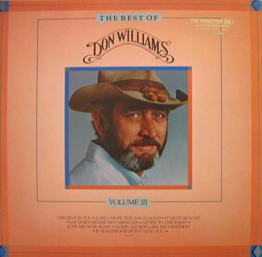 Don Williams - Best Of , Volume III - Used Vinyl Record