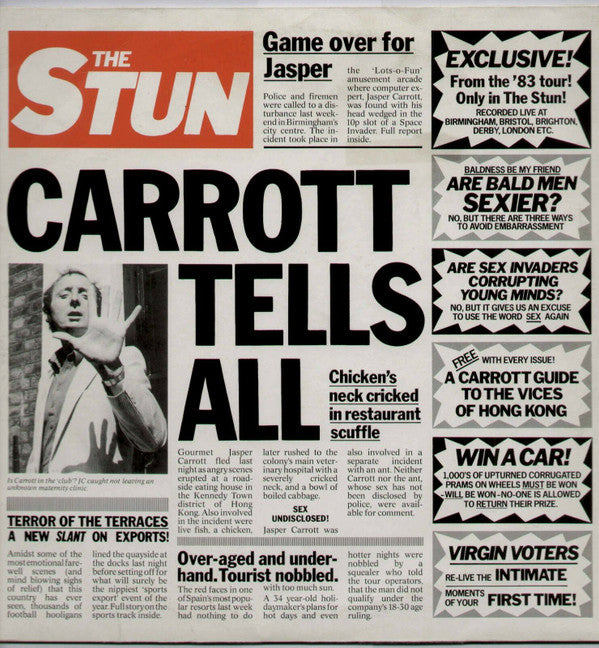 Jasper Carrott - Stun (Carrott Tells All) - Used Vinyl Record