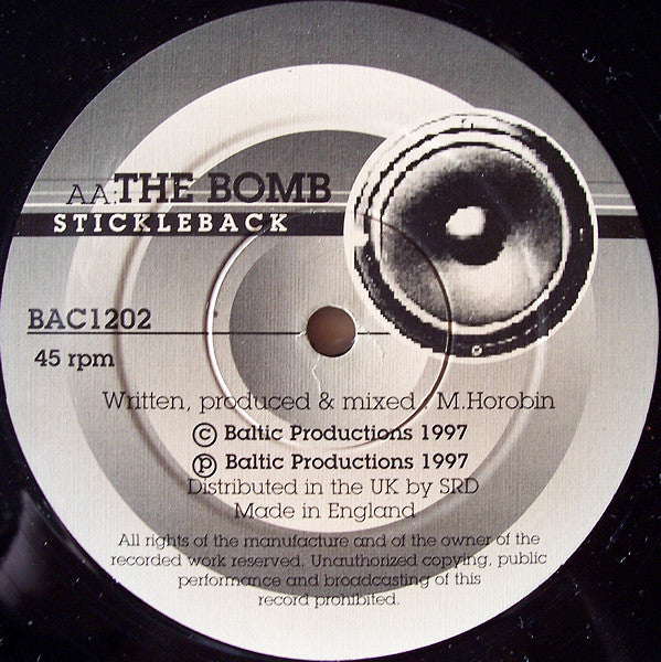 Stickleback - Virus / The Bomb - Used Vinyl Record 12"