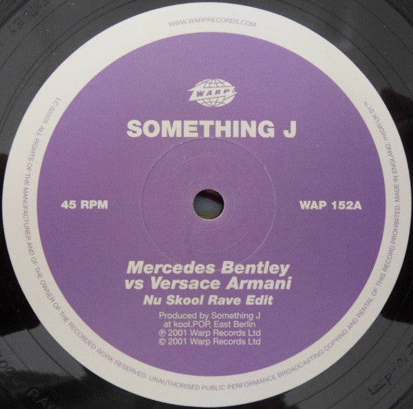 Something J - Mercedes Bentley Vs Versace Armani - Used Vinyl Record