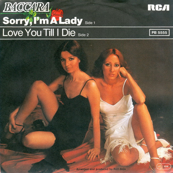 Baccara - Sorry, I'm A Lady - Used Vinyl Record 7"