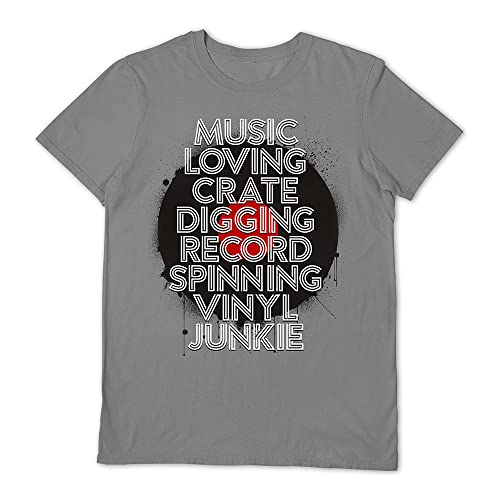 VINYL JUNKIE - Music Loving Cr - tshirt - T Shirt - Size S