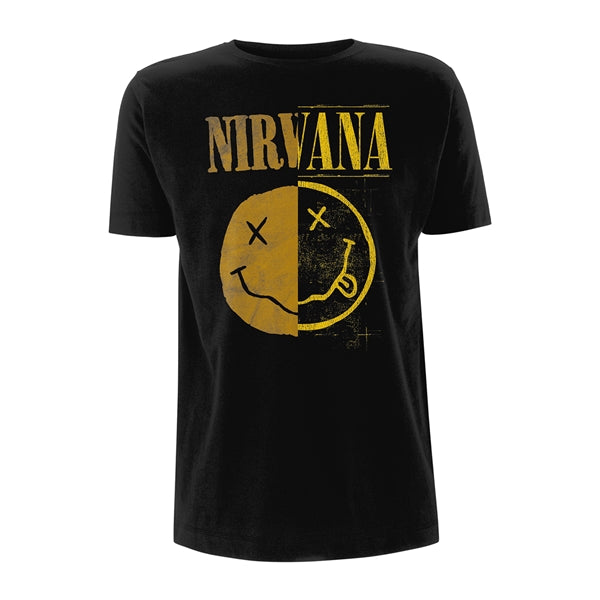 NIRVANA - SPLICED SMILEY - tshirt - T Shirt - Size S