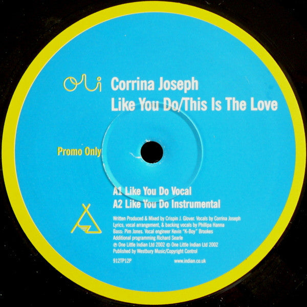 Corrina Joseph - Like You Do / This Is The Love - Used Vinyl