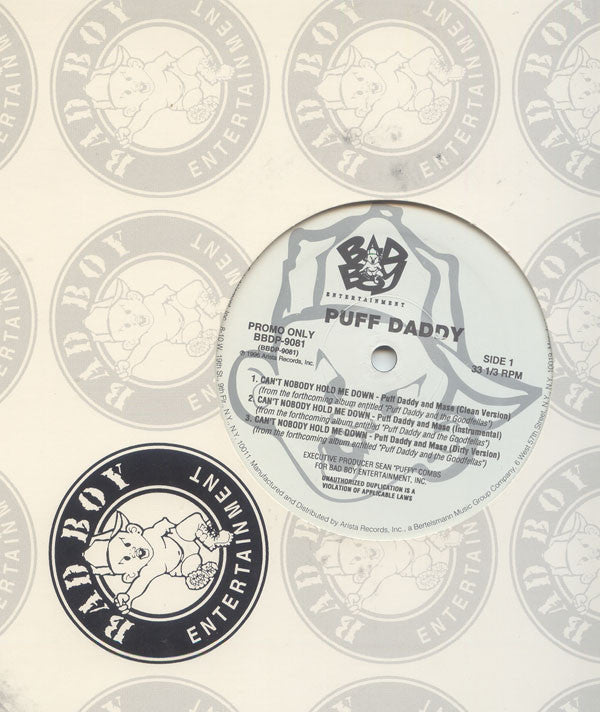 Puff Daddy - Can't Nobody Hold Me Down - Used Vinyl Record 12