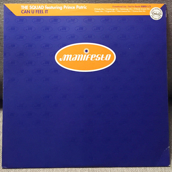 Squad - Can U Feel It - Used Vinyl Record 12"