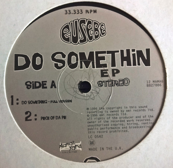 Eusebe - Do Somethin EP - Used Vinyl Record 12"