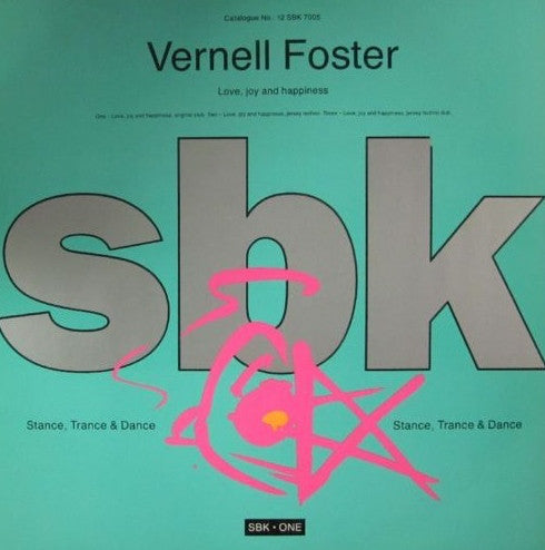Vernell Foster - Love, Joy And Happiness - Used Vinyl Record 12"