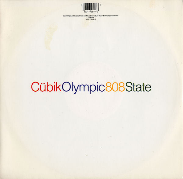 808 State - Cubik / Olympic - Used Vinyl Record 12"