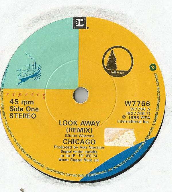 Chicago - Look Away - Used Vinyl Record 7"
