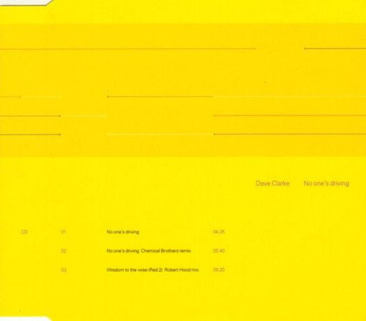 Dave Clarke - No One's Driving - Used CD