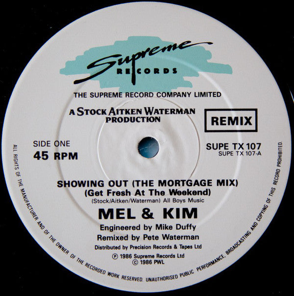 Mel & Kim - Showing Out (The Mortgage Mix) - Used Vinyl Record 12"